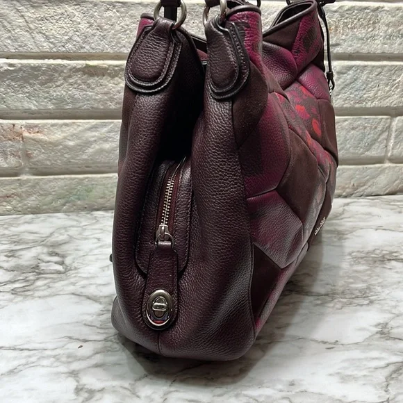 Coach Patchwork Leather Bag Rare - Picture 7 of 16